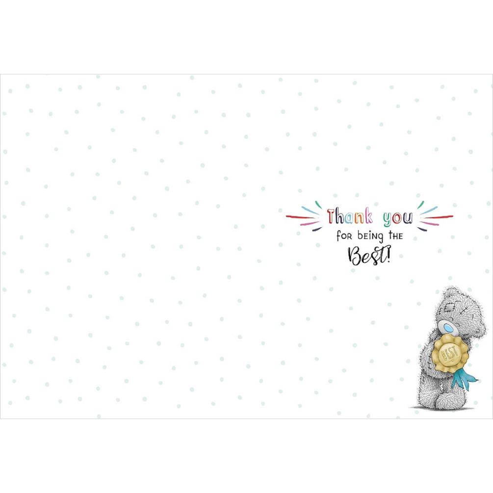Nursery Teacher Me to You Bear Thank You Card Extra Image 1